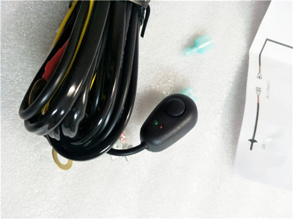 LED light bar wire harness Kit With Switch relay for drving light Bar 12V 40A