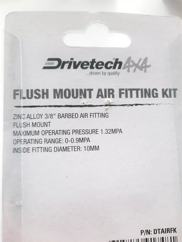 Drivetech 4x4 Air Compressor Flush Mount Air Fitting Kit