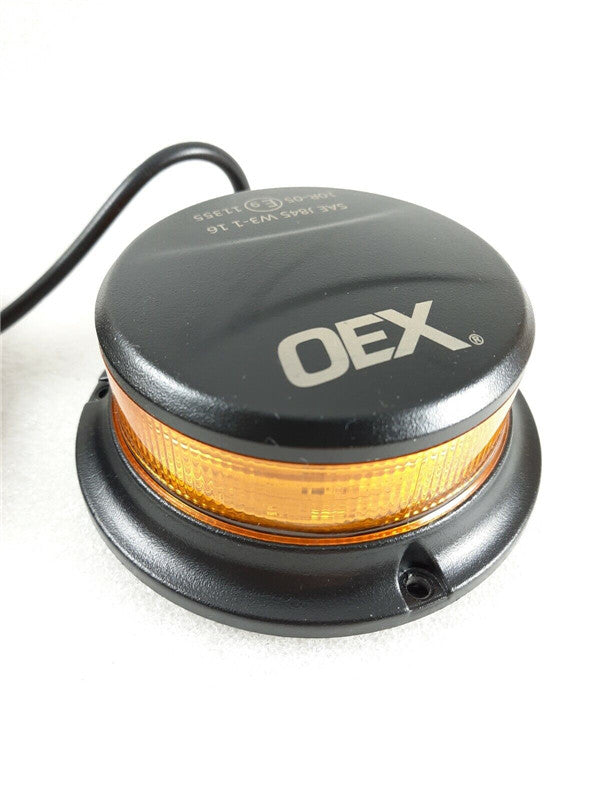 OEX LED Amber Beacon Class 1 Multivolt Low Profile Magnetic Base 12v 24v