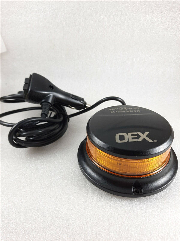 OEX LED Amber Beacon Class 1 Multivolt Low Profile Magnetic Base 12v 24v
