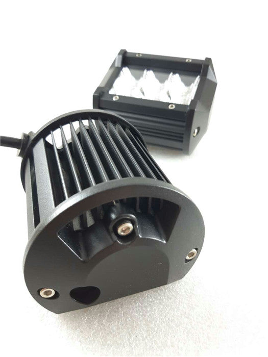 Pair 4 inch LED Work Light Kits with Number Plate Holder for Reverse Auxiliary Lights