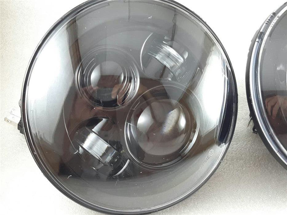 Pair GQ Patrol 7 Inch LED Headlights New Projector Lens for Holden H series,Jeep 4x4, Motorcycle, Truck