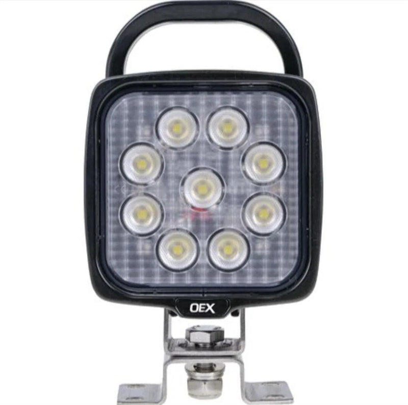 OEX LED Work Light with Handle & Switch Round 12V/24V CISPR25 Rated 3152 Lumens