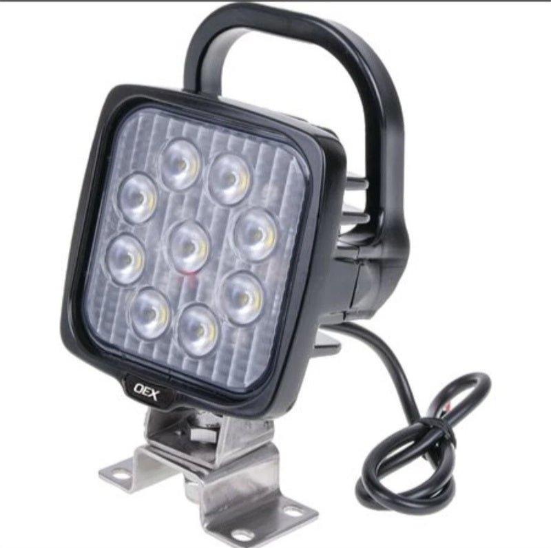 OEX LED Work Light with Handle & Switch Round 12V/24V CISPR25 Rated 3152 Lumens