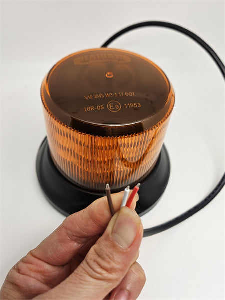 Roadvision LED Beacon Revolver Mini 10-30V Amber Fixed Mount 15W 5 Function SAE Class 1