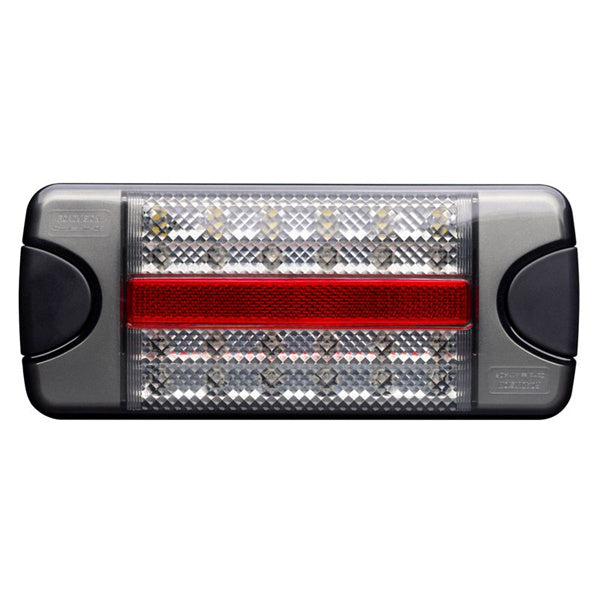  Roadvision LED Rear Combination Lamp 10-30V Stop/Tail/Ind/Rev/ Ref Surface Mount 218x92mm