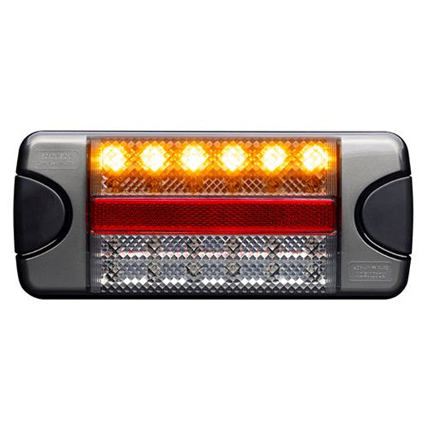  Roadvision LED Rear Combination Lamp 10-30V Stop/Tail/Ind/Rev/ Ref Surface Mount 218x92mm