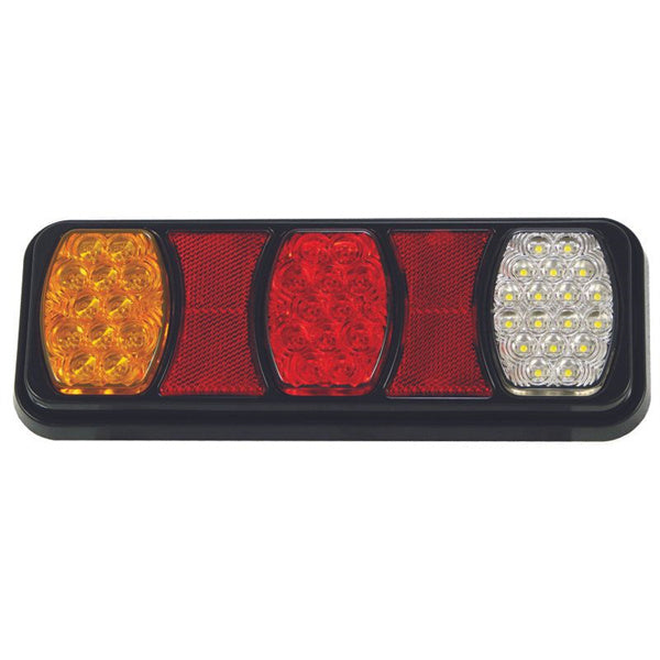 Roadvision LED Rear Combination Lamp 10-30V Stop/Tail/Ind/Rev IP67 Surface Mount 288x107mm