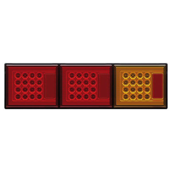 Roadvision LED Rear Combination Lamp 10-30V Stop/Tail x 2/Indicator Triple Surface Mount 460x130mm
