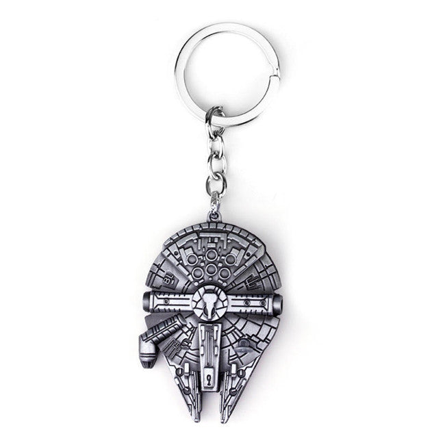Star Wars Millennium Falcon keyring, R2-D2, Stormtrooper Helmet,Imperial Star destoryer Keyring