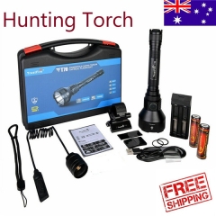 T70 Hunting Torch Kits Rechargeable LED Hunting Flashlight with great distance 3 years warranty