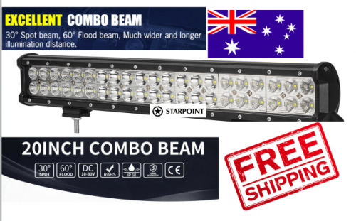 20 inch LED Light Bar For car, Double Row Flood Spot Combo Beam LED Drviving Light Bar