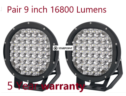 Pair 9" CREE LED Driving Lights,  9 Inch Offroad 4x4 Spotlights with 5 years Warranty